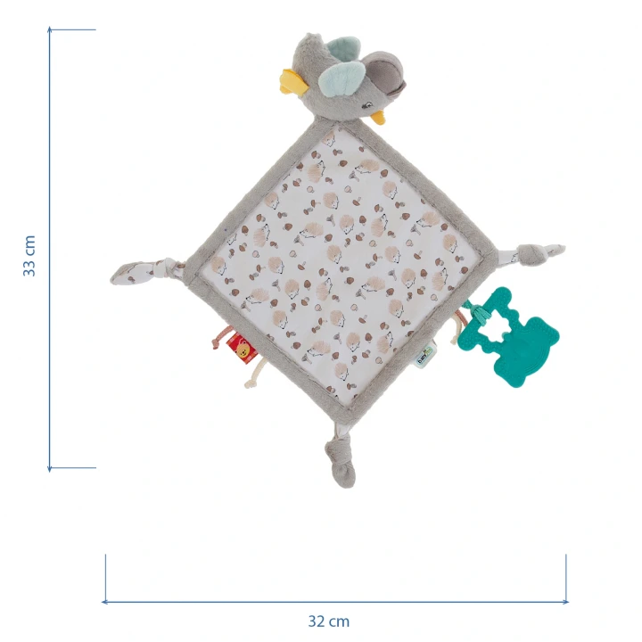 Babyjem 926 Birdy Diş Kaşıyıcılı + Silikon Emzik Hediyeli Uyku Arkadaşım Kahve