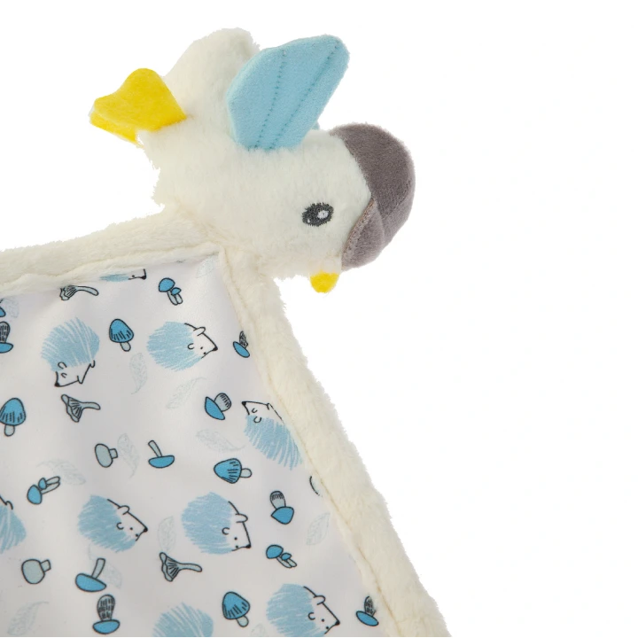 Babyjem 926 Birdy Diş Kaşıyıcılı + Silikon Emzik Hediyeli Uyku Arkadaşım Mavi 