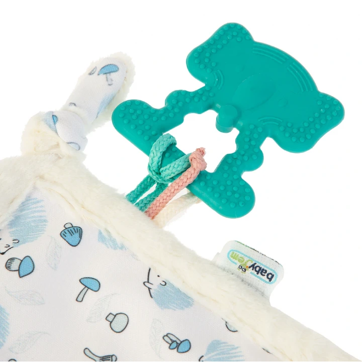 Babyjem 926 Birdy Diş Kaşıyıcılı + Silikon Emzik Hediyeli Uyku Arkadaşım Mavi 