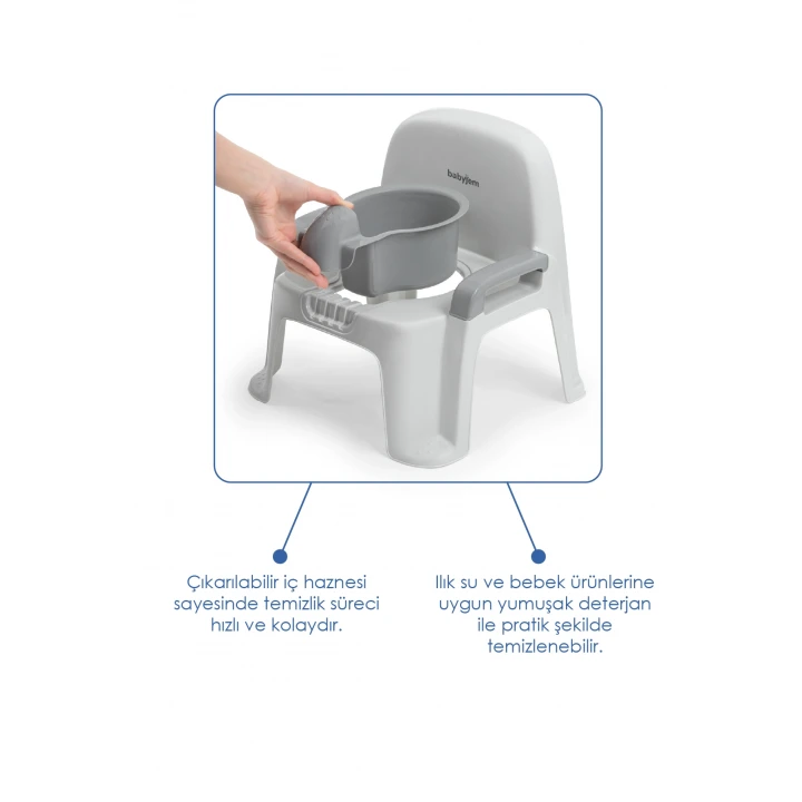 Babyjem Afacan Lazımlık Ergonomik Tuvalet Eğitimi Yardımcısı Kum Beji