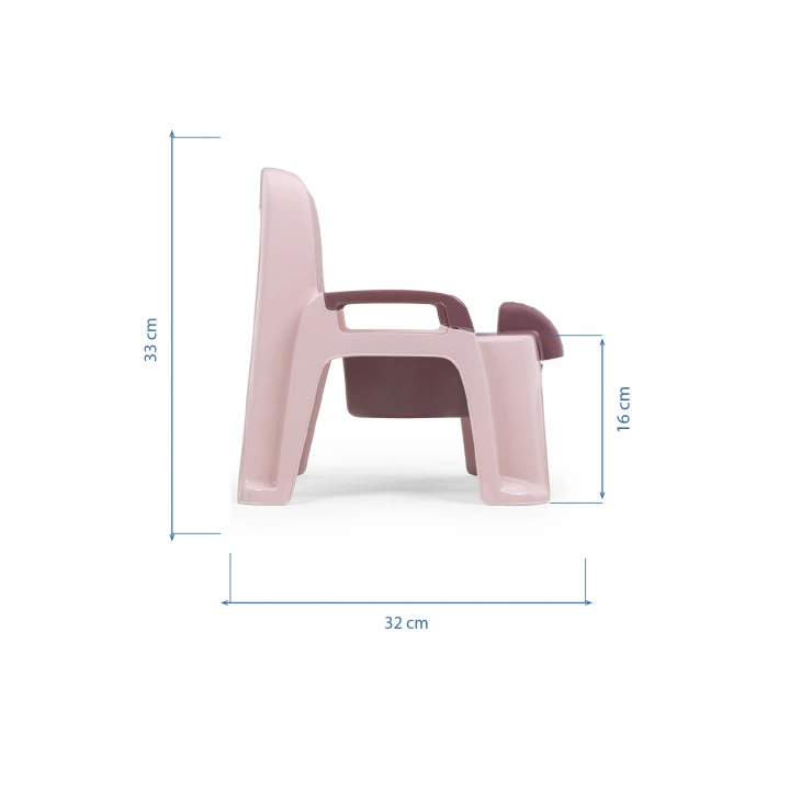 Babyjem Afacan Lazımlık Ergonomik Tuvalet Eğitimi Yardımcısı Soft Pembe