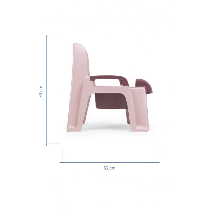 Babyjem Afacan Lazımlık Ergonomik Tuvalet Eğitimi Yardımcısı Soft Pembe
