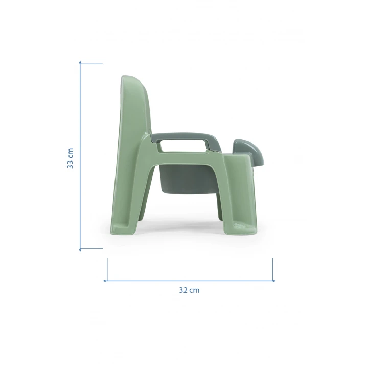 Babyjem Afacan Lazımlık Ergonomik Tuvalet Eğitimi Yardımcısı Soft Yeşil