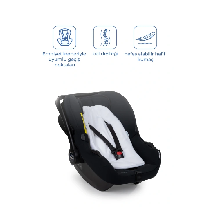 Babyjem Ana Kucağı Bel Desteği Havlu Beyaz