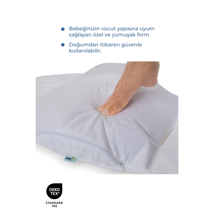 Babyjem Ana Kucağı Bel Desteği Havlu Beyaz