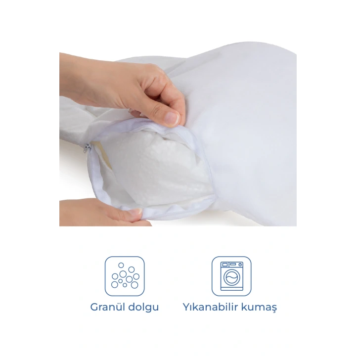 Babyjem Ana Kucağı Bel Desteği Havlu Beyaz