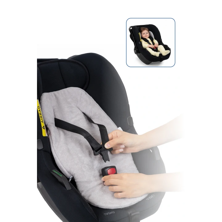 Babyjem Ana Kucağı Bel Desteği Havlu Gri