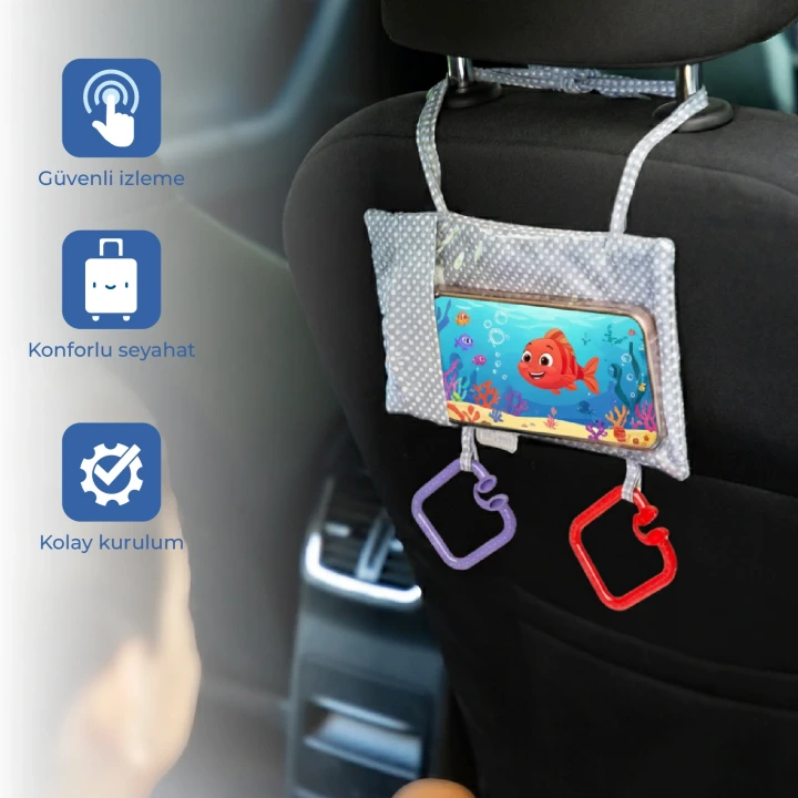 Babyjem Araç Içi Telefon Askılığı Gri Puanlı
