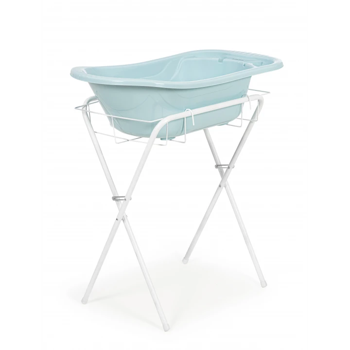 Babyjem Ayaklı Bebek Banyo Küvet Seti 7 Parça Turkuaz