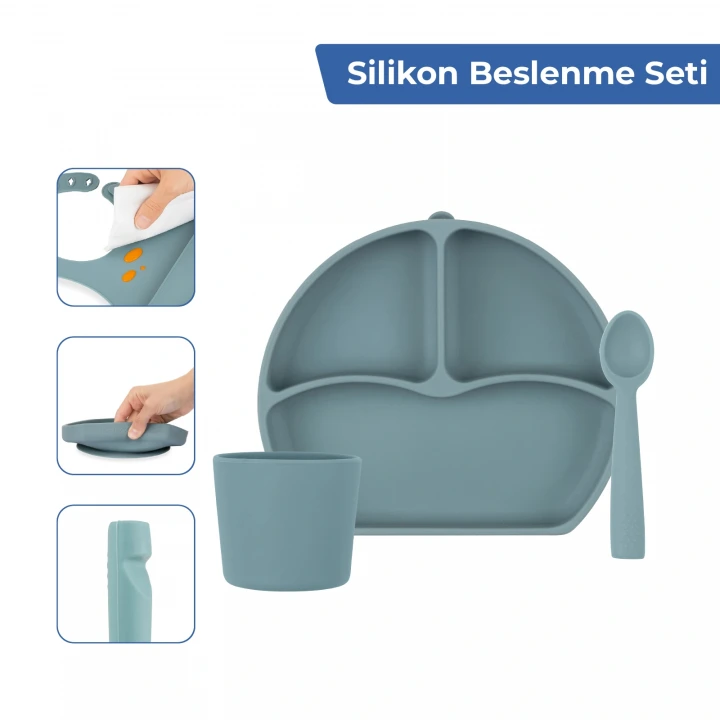 Babyjem Bebek Hediye Beslenme Seti Little Boy 5 Parça