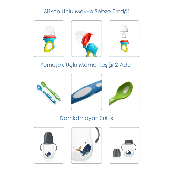 Babyjem Bebek Hediye Beslenme Seti Little Boy 8 Parça