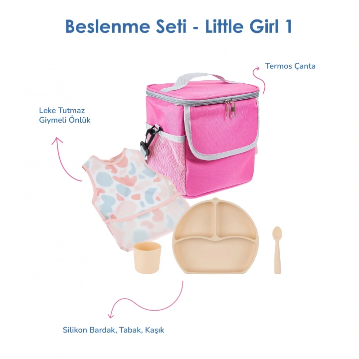 Babyjem Bebek Hediye Beslenme Seti Little Girl 5 Parça