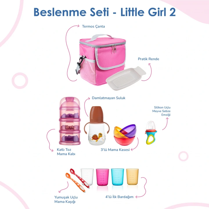 Babyjem Bebek Hediye Beslenme Seti Little Girl 8 Parça