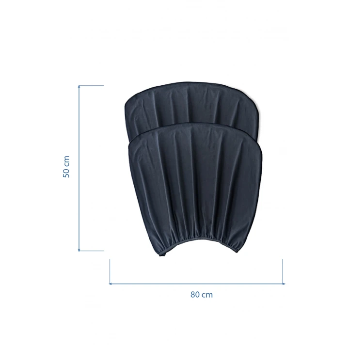 Babyjem Bebek Oto Yan Cam Perdesi Standart - 2 Adet (50x80cm)