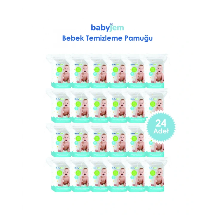 Babyjem Ultra Hassas Bebek Temizleme Pamuğu 24lü Fırsat Paketi (1440 Adet)