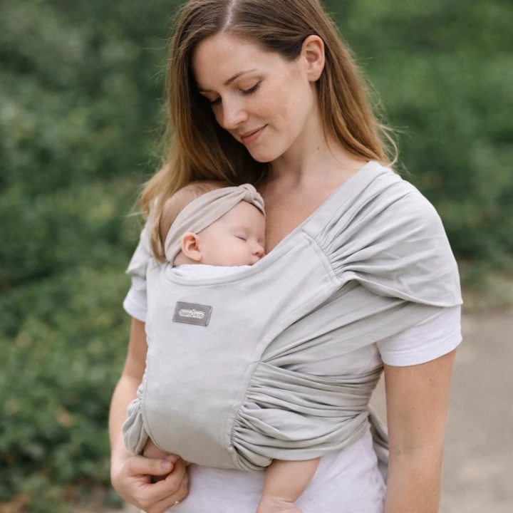 Babyjem Bel Destekli Pratik Kanguru Syling Gri