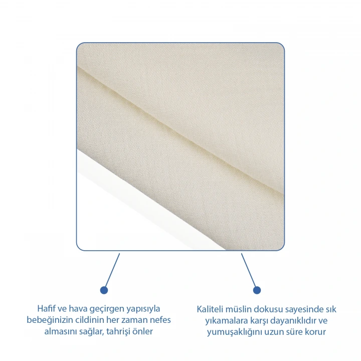 Babyjem Bürümcük Mendil 4lü Ekru
