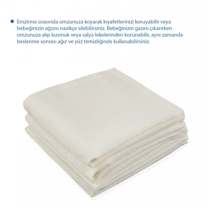 Babyjem Bürümcük Mendil 4lü Ekru
