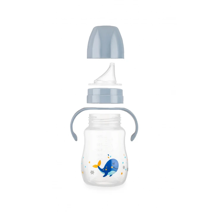 Babyjem Damlatmayan Suluk Alıştırma Bardağı 250 ml Gri