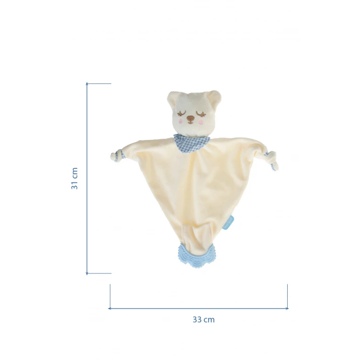 Babyjem Diş Kaşıyıcılı Sevimli Uyku Arkadaşım Mavi