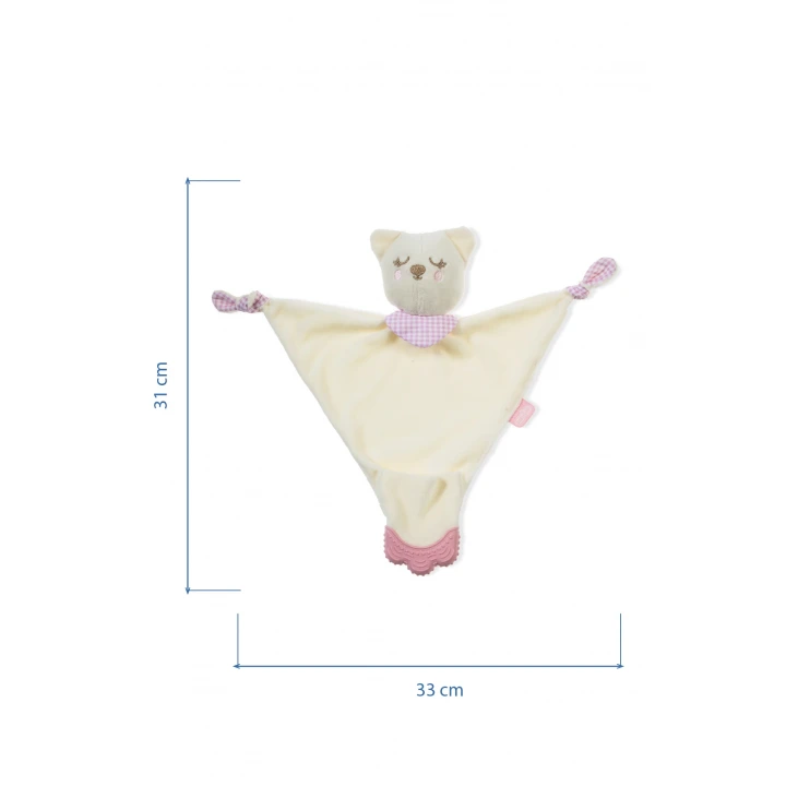 Babyjem Diş Kaşıyıcılı Sevimli Uyku Arkadaşım Pembe