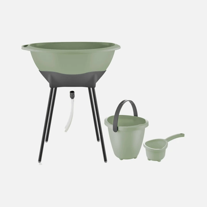 Babyjem Elegant Yenidoğan Bebek Banyo Küvet Seti Soft Yeşil