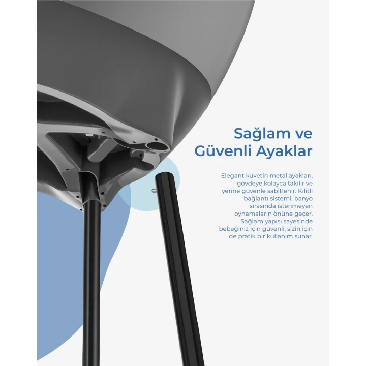 Babyjem Elegant Yenidoğan Bebek Banyo Küvet Seti Soft Yeşil