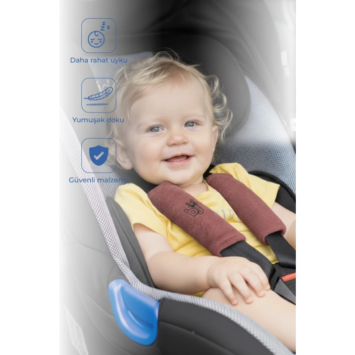 Babyjem Emniyet Kemeri Boyun Koruyucu Gül Kurusu