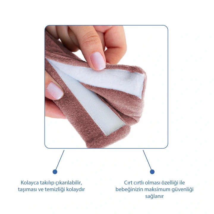 Babyjem Emniyet Kemeri Boyun Koruyucu Gül Kurusu