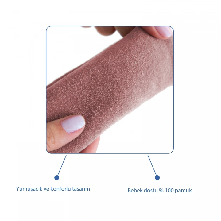 Babyjem Emniyet Kemeri Boyun Koruyucu Gül Kurusu