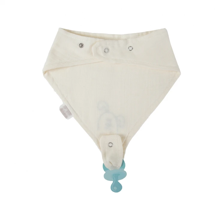 Babyjem Emzik Askılı Müslin Önlük Ekru