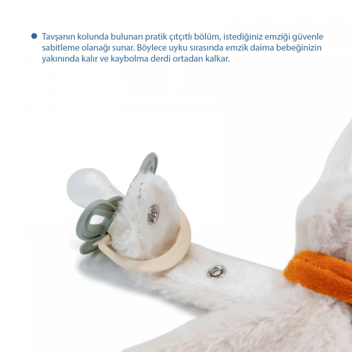 Babyjem Emzik Askılı Tavşan Uyku Arkadaşı Taş