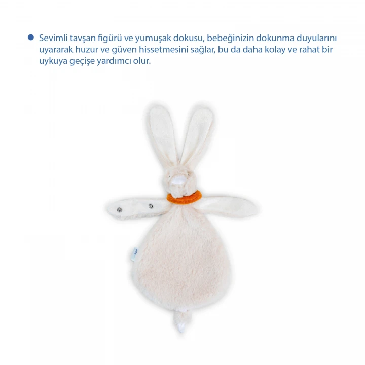 Babyjem Emzik Askılı Tavşan Uyku Arkadaşı Taş