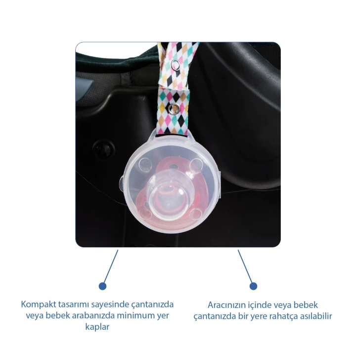 Babyjem Emzik Saklama Kabı Beyaz