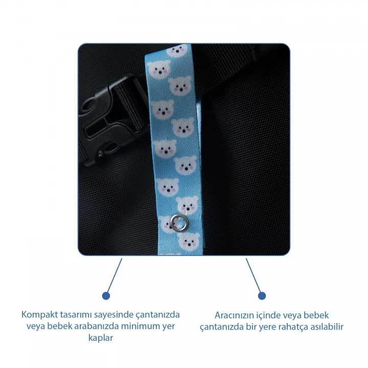 Babyjem Emzik Saklama Kabı Mavi