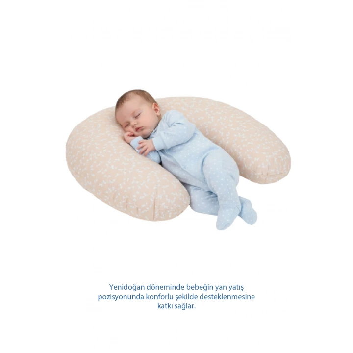 Babyjem Emzirme Ve Destek Minderi Somon Çiçek