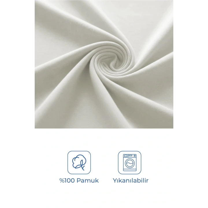 Babyjem İnterlog Pamuklu Kundak Ekru