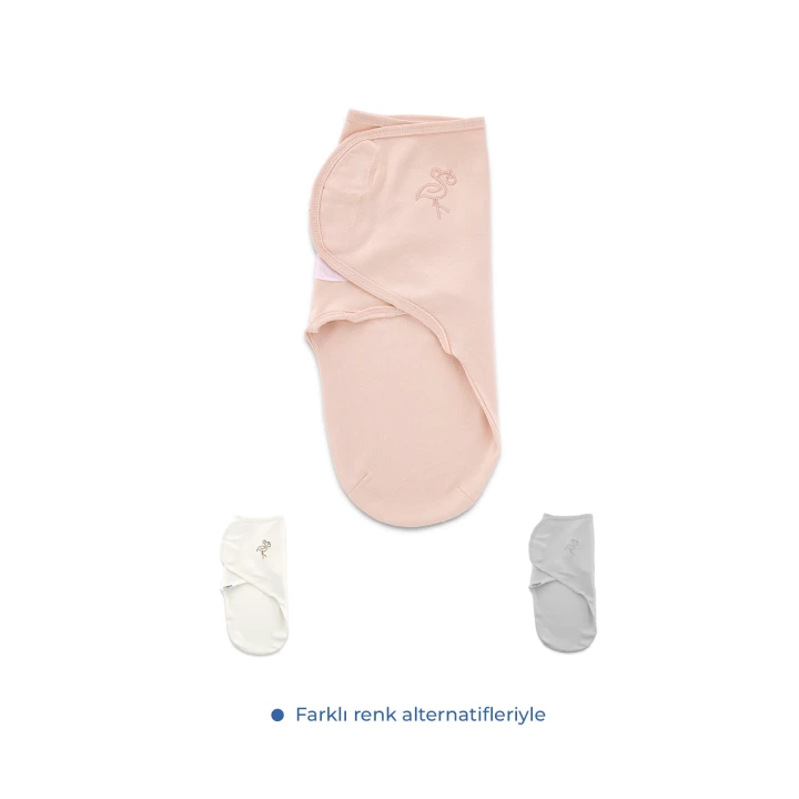 Babyjem İnterlok Pamuklu Bebek Kundak Somon