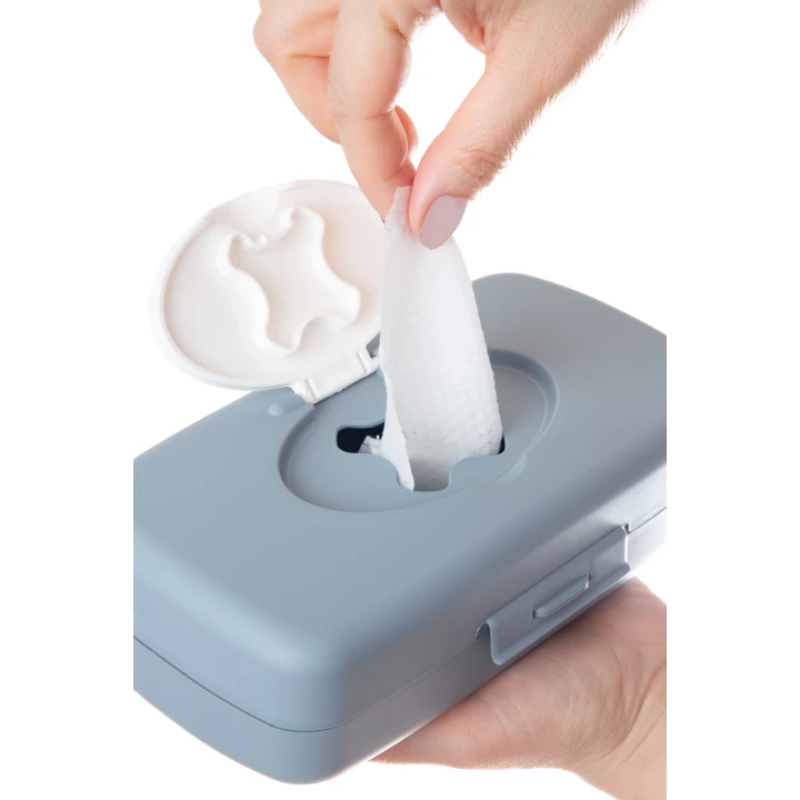 Babyjem Islak Mendil Kutusu Gri / Beyaz