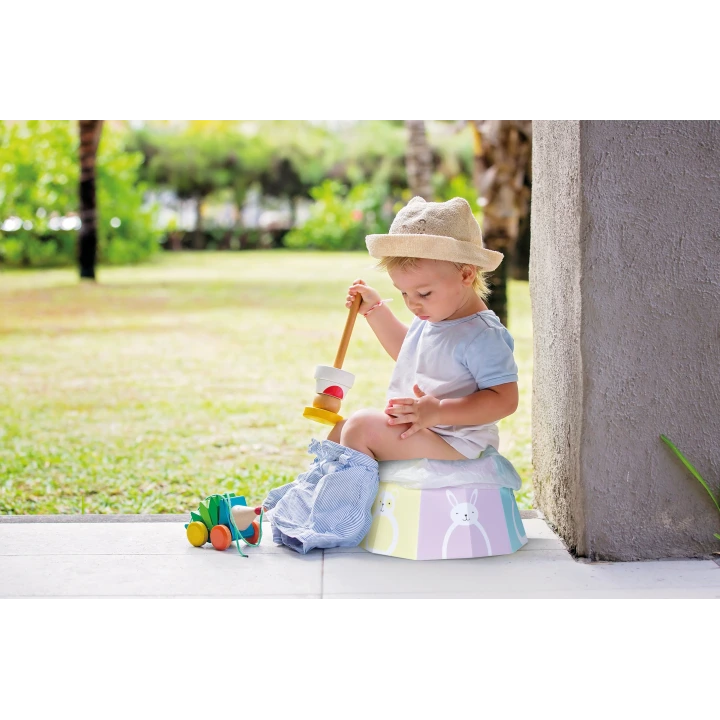 Babyjem Pratik Katlanabilir Seyahat Lazımlığı Desenli 6 Adet Poşet Hediyeli