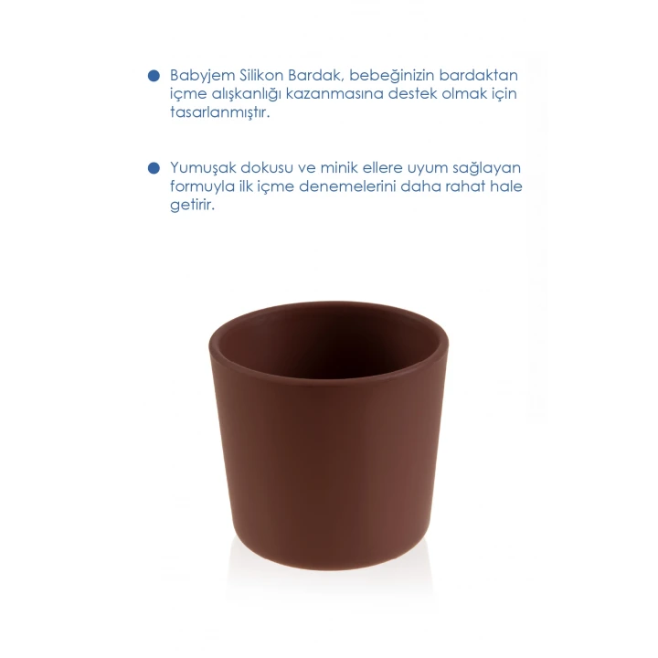 Babyjem Kolay Kavrama Silikon Bardak Mocha