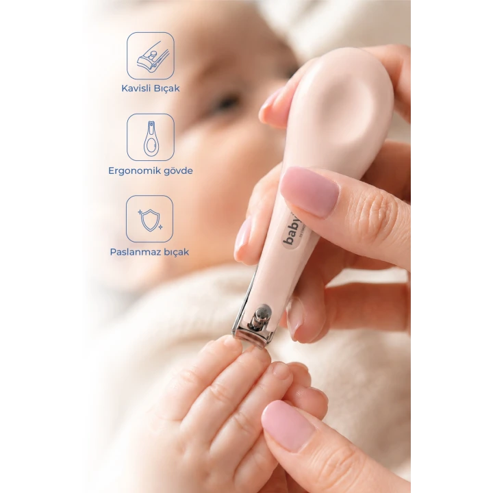 Babyjem Kolay Kavrama Bebek Tırnak Makası Pembe