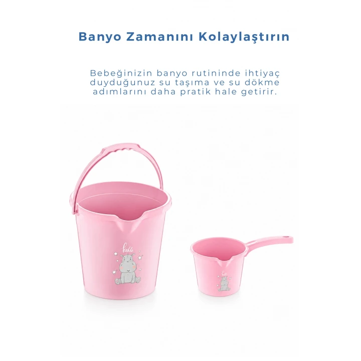 Babyjem Kova & Maşrapa Set Mat Pembe