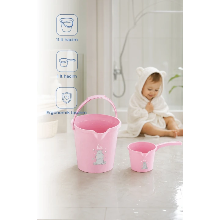 Babyjem Kova & Maşrapa Set Mat Pembe