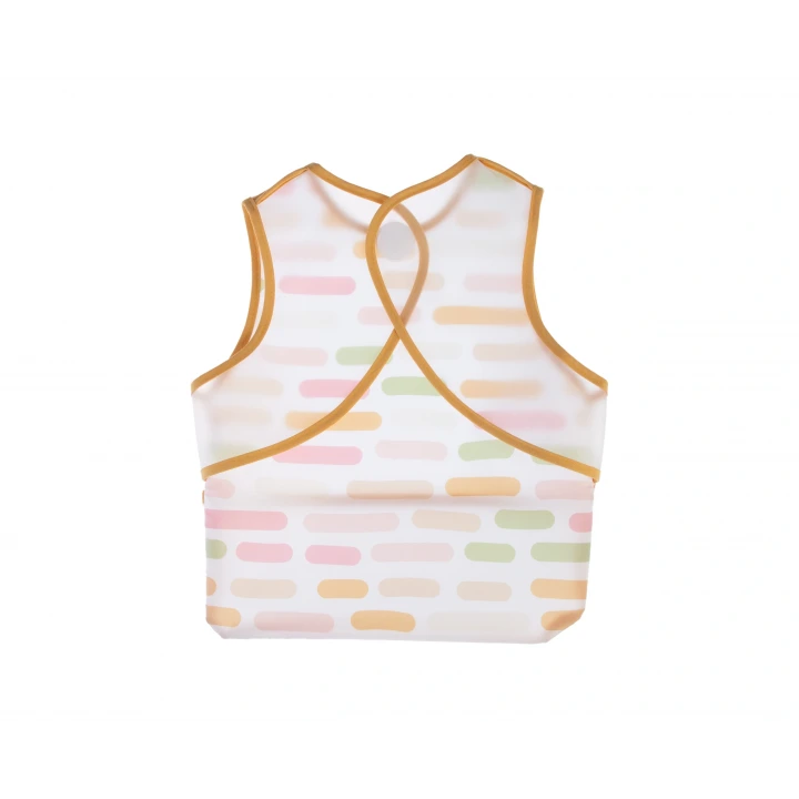 Babyjem Leke Tutmaz Giymeli Önlük Pastel Şerit