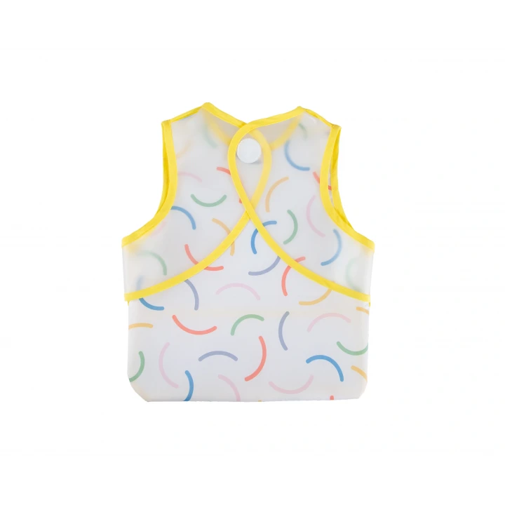 Babyjem Leke Tutmaz Giymeli Sarı Gülen Yüz Önlük