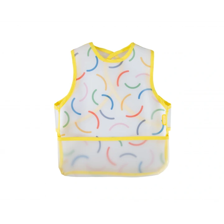 Babyjem Leke Tutmaz Giymeli Sarı Gülen Yüz Önlük