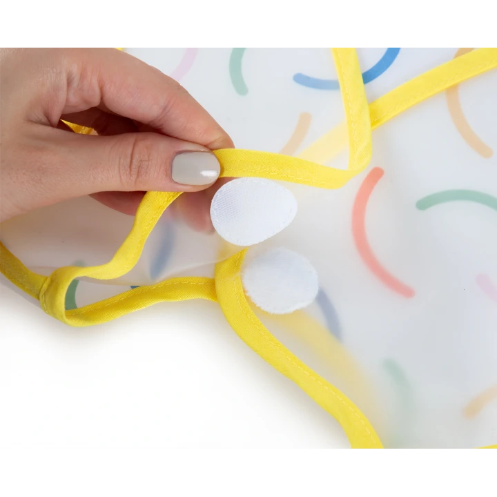 Babyjem Leke Tutmaz Giymeli Sarı Gülen Yüz Önlük