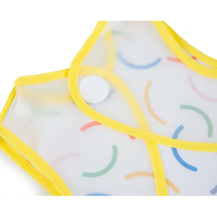 Babyjem Leke Tutmaz Giymeli Sarı Gülen Yüz Önlük