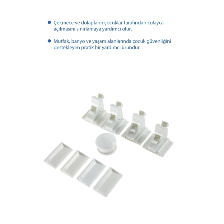 Babyjem Mıknatıslı Çekmece Kilidi 4in1